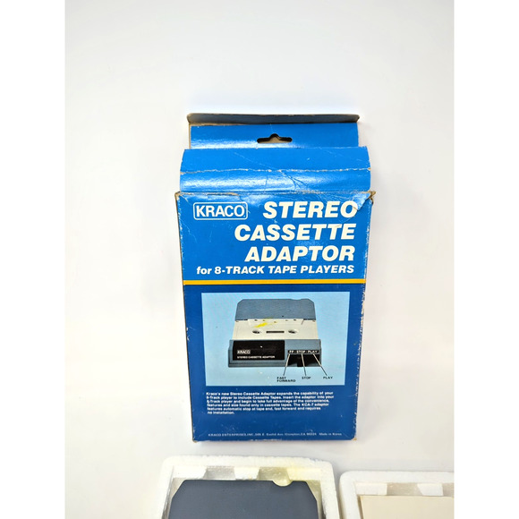 Kraco Stereo Cassette Adapter for 8 Track Tape Player Model KCA-7 Untested - Picture 3 of 7